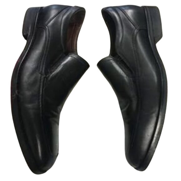 JOHNSTON & MURPHY Men's Black Slip-on Dress Shoes Size 10 - Picture 7 of 8